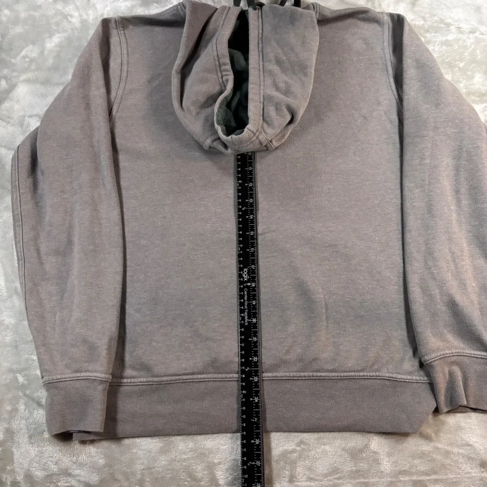 The North Face Mens Gray Graphic Logo Pullover Hoodie CH2P Small